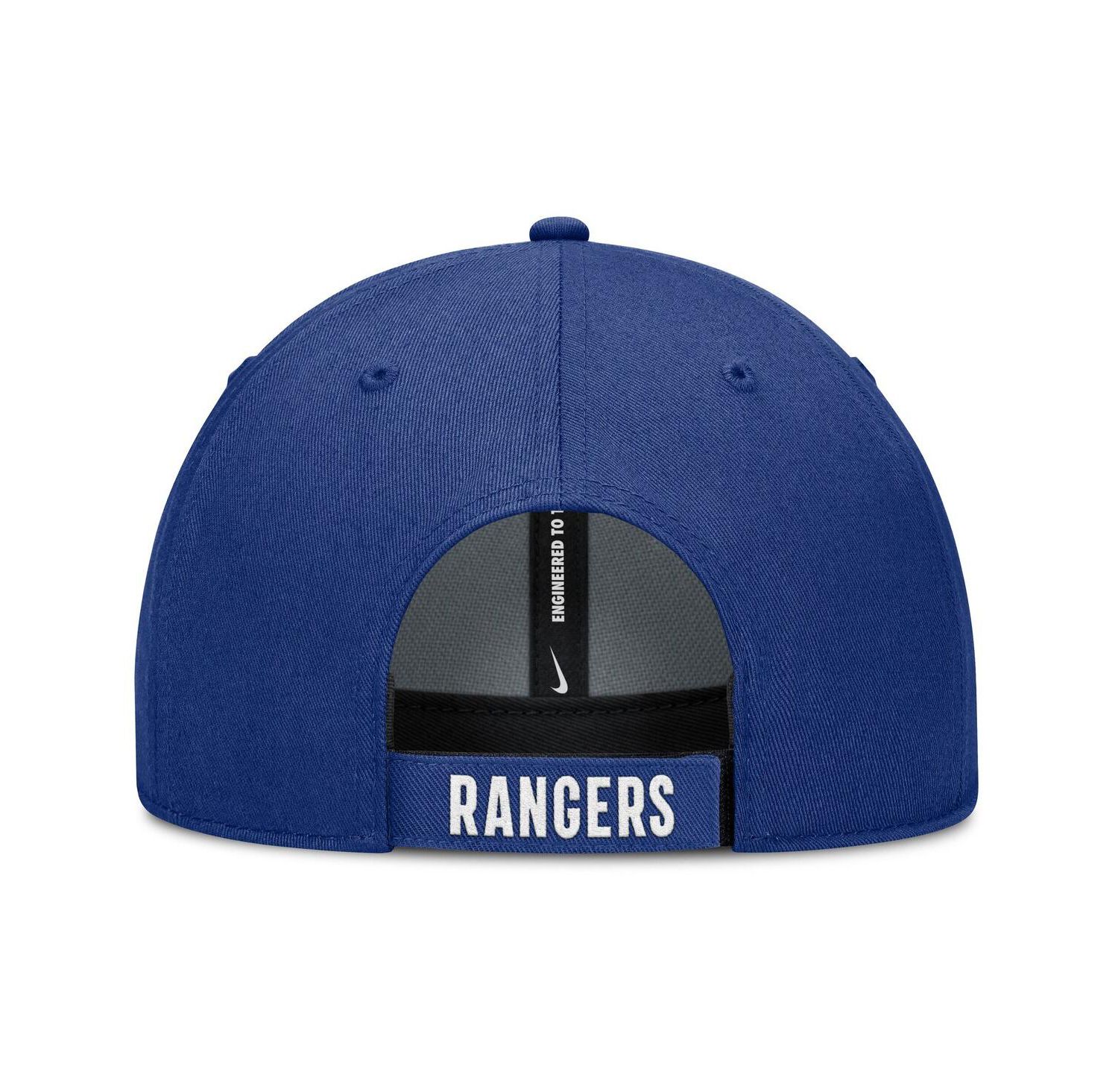 Men's White/Royal Texas Rangers Club Performance Adjustable Hat