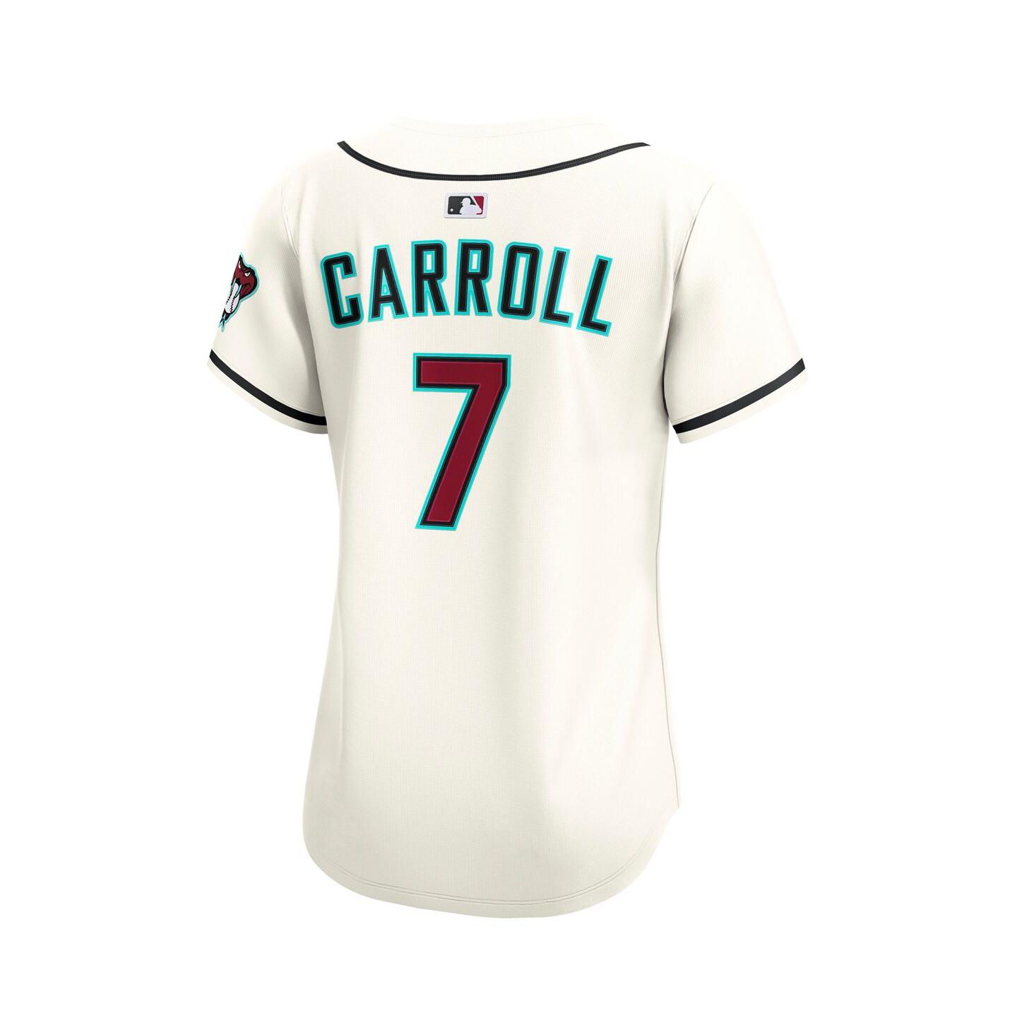 Женский топ Nike Corbin Carroll Cream Arizona Diamondbacks Home Limited Player Jersey — фото 3