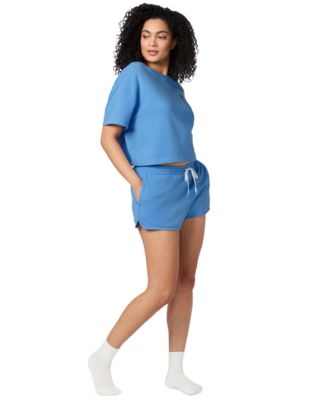 Women's Short-Sleeve French Terry Pajama Set