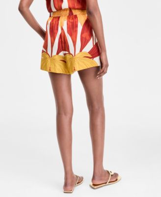 Women's Printed Drawstring Shorts, Exclusively at Macy's