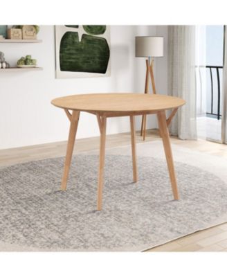 42"inch solid wood Round Dining Table Modern Table