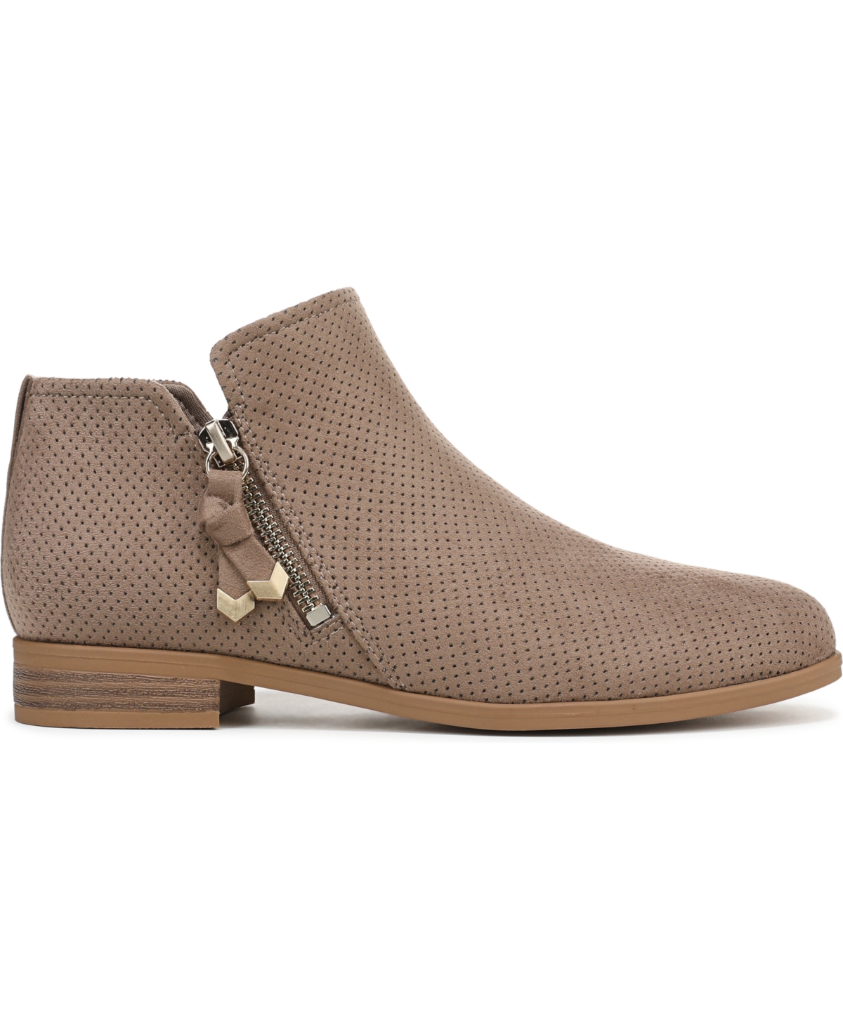 Dr. Scholl's Women's Reverie Block Heel Zip Short Boots In Neutral