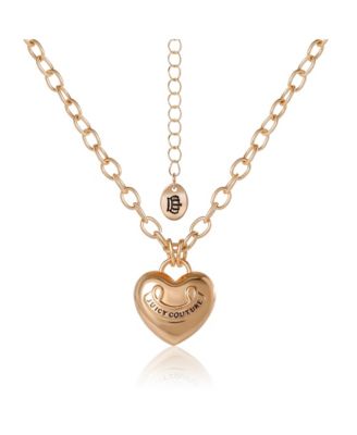 Gold-Tone Heart Pendant Necklace