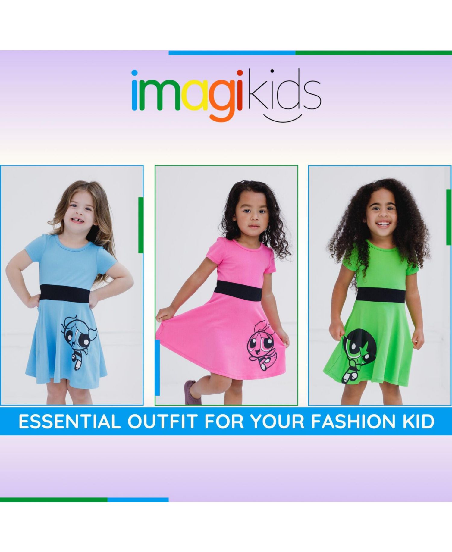 Girls Powerpuff Blossom Cosplay Dress