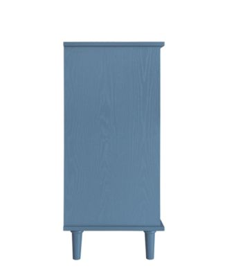 31” Wood Accent Cabinet – 2-Drawer 2-Door Storage Unit for Living Room or Entryway