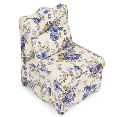 Flannel Dining Chair with Cushion and Pillow