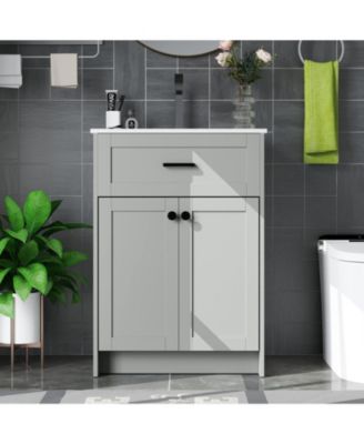 Bathroom Vanity Unit with Basin and 2 Doors