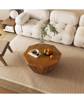 Streamdale Octagonal Rubberwood Coffee Table