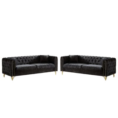 Streamdale Stylish Modern Pull Buckle Design Sofa