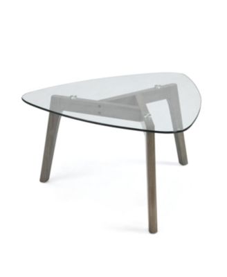 Stylish and Sturdy Wood Coffee Table with Ample Storage and Open Shelf