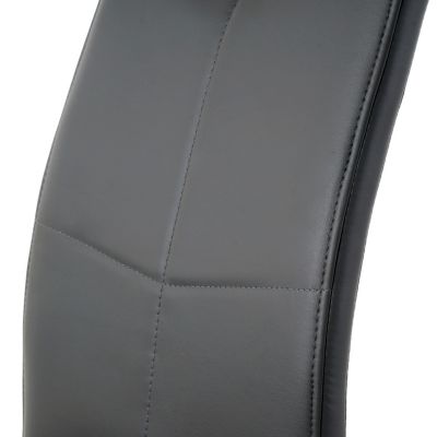 Streamdale Modern Upholstered Charcoal Dining Chair (Set of 4)