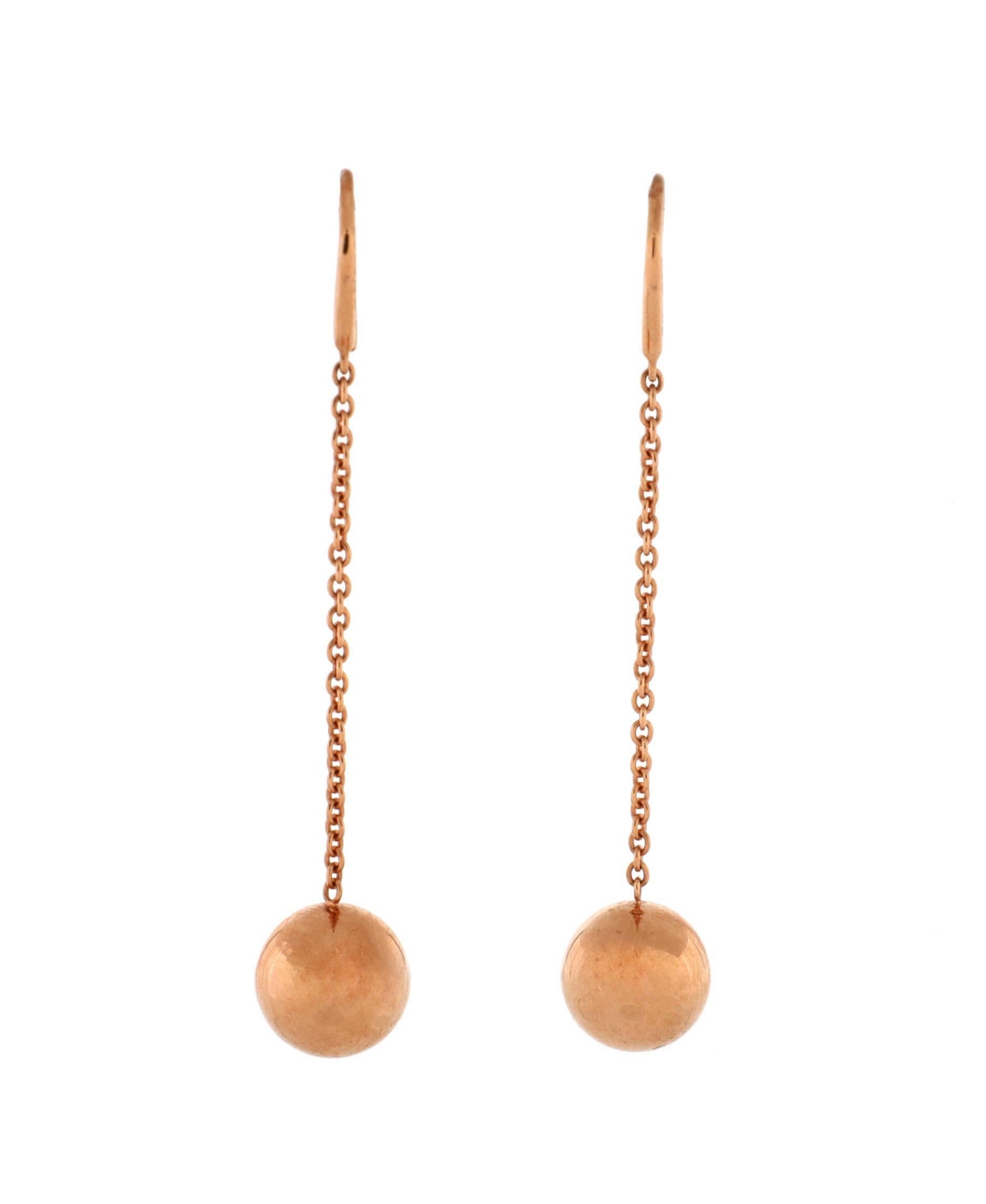 Pre-Owned Tiffany & Co. 10mm HardWear Ball Hook Drop Earrings 18K Rose Gold - 18k rose gold