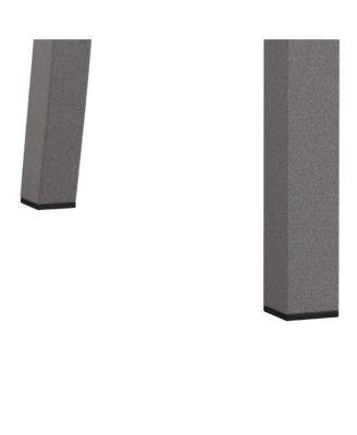 Streamdale Modern PU Leather Dining Chairs (Set of 2) with Steel Legs in Grey