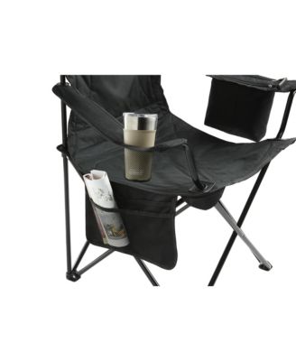 Camping Chair with Built-In 4-Can Cooler