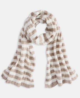 Charter Club - Women's 100% Cashmere Striped Scarf, Exclusively at Macy's