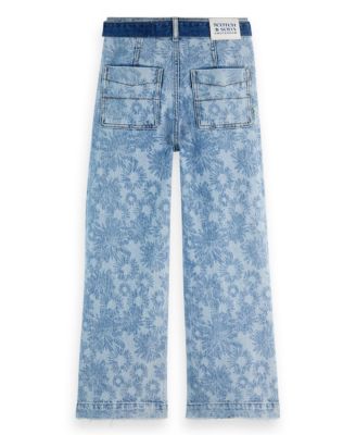 Little and Big Girls The Wave Wide Leg Jeans