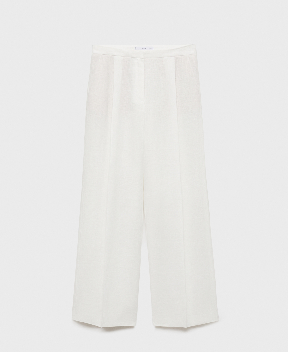 Shop Mango Women's Straight-fit Linen Suit Pants