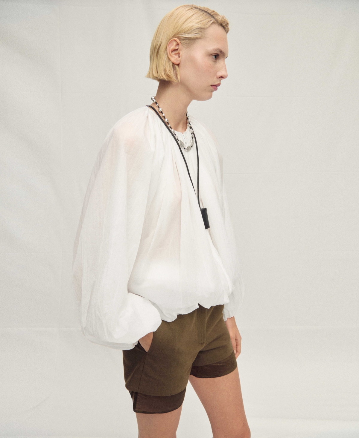 Mango Women's Gathered Semi-transparent Jacket