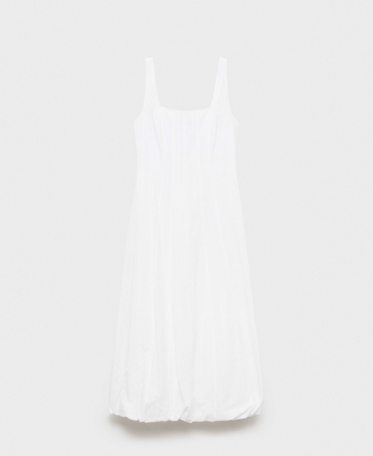 Shop Mango Women's Puffed Hem Embroidered Dress
