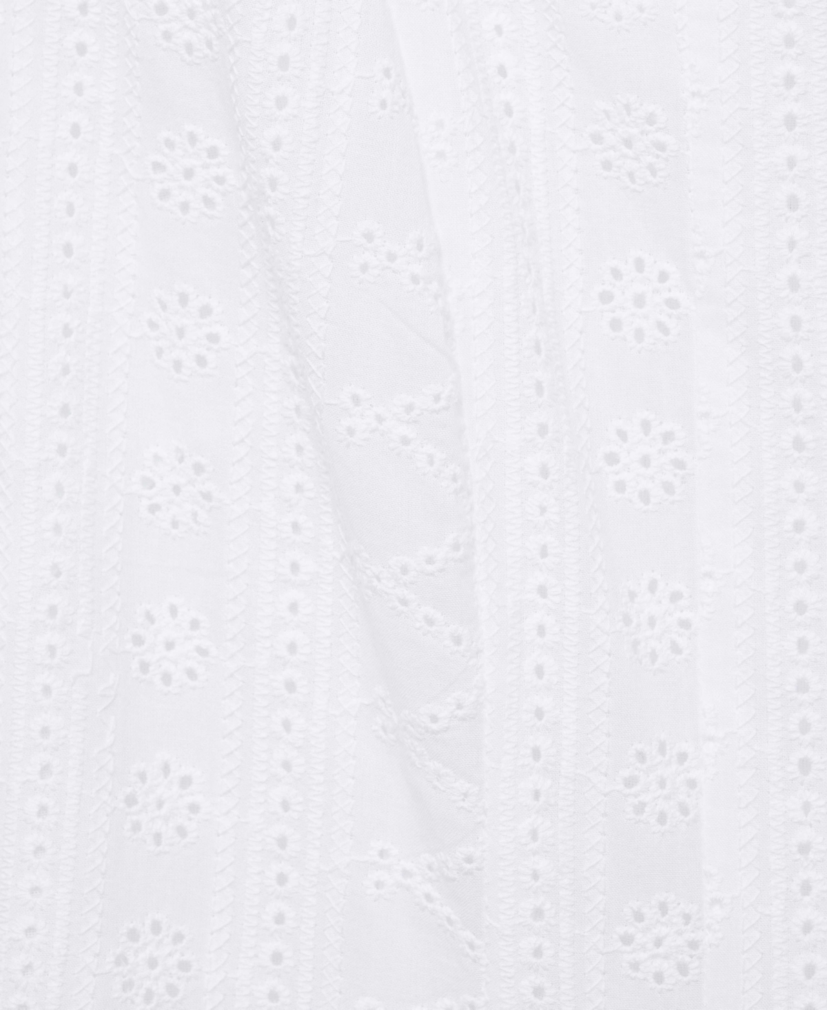 Shop Mango Women's Puffed Hem Embroidered Dress
