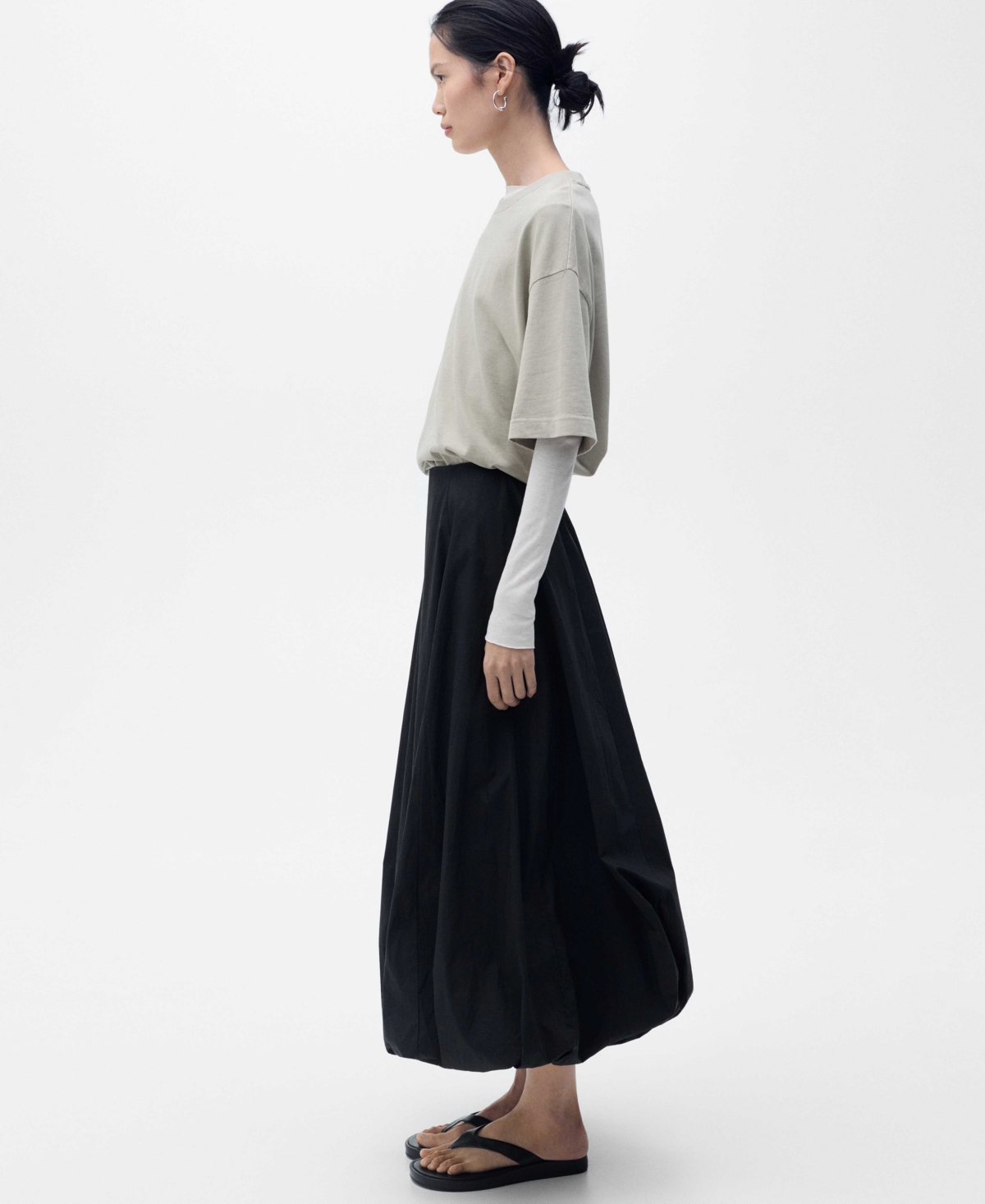 Mango Women's Puffed Hem Flared Skirts