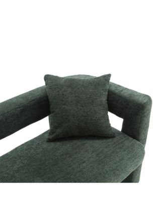 Streamdale Upholstered Chenille Loveseat Compact Sofa for Living Areas (Emerald)