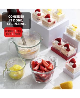 Borosilicate Glass 6-Piece Liquid Measuring Cup Set – Dishwasher, Microwave & Oven Safe