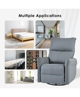 Streamdale Modern Rocking Recliner Swivel, Recline, Relax