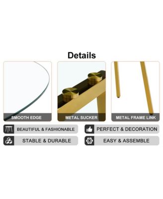 Glass Table & 4 Gold Leg Chairs