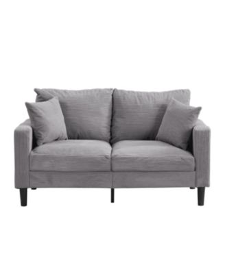 High Resilience 57" Loveseat Sofa, Modern Upholstered Sofa