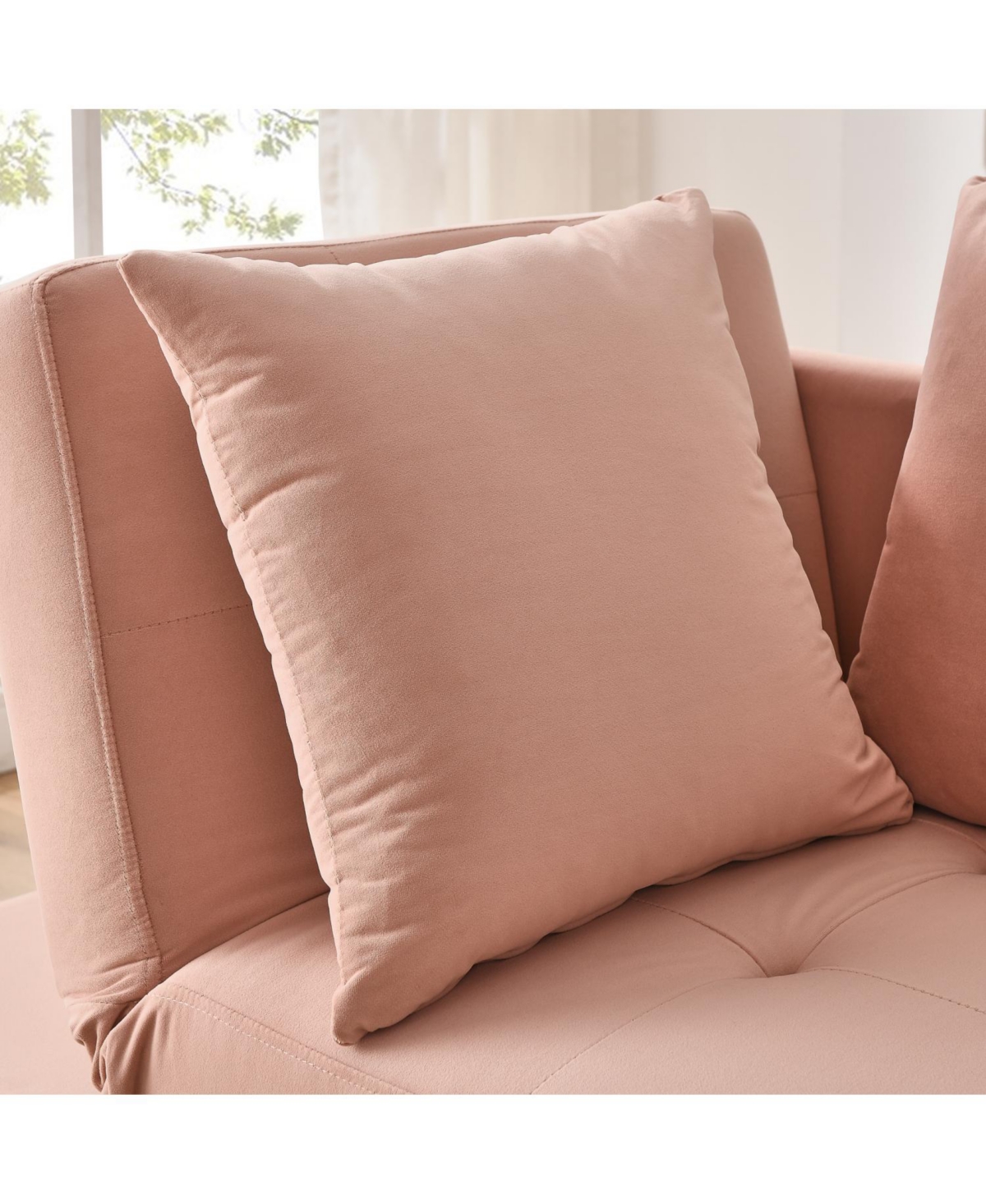 Streamdale Furniture Modern Convertible Sleeper Sofa with Pullout Bed and Adjustable Backrest