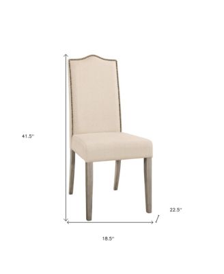 Linen Upholstered Parsons Chair for Comfortable Dining Room Seating