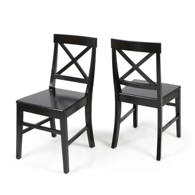 Streamdale Rustic Farmhouse Acacia Dining Chairs