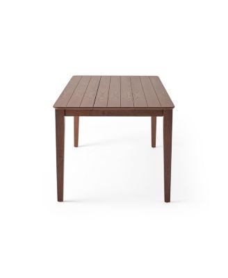 Streamdale Farmhouse Dining Table With Slatted Top And Square Legs