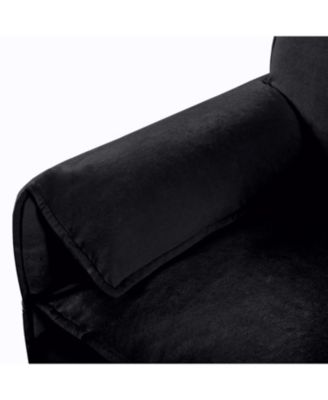 Streamdale Oversized Chenille Loveseat Sofa - Black