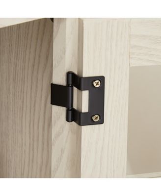 Streamdale Farmhouse TV Stand with Fireplace Insert, White (60.23"W x 15.35"D x 31.7"H)