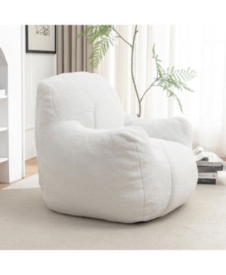 Single Piece Fabric with Memory Foam for Relaxing Spaces, Cozy Bean Bag Chair