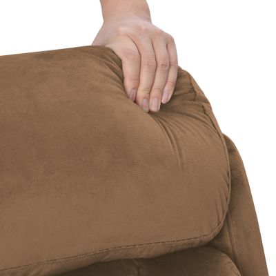 Streamdale 1 Pc. Brown Cashmere Upholstered Anti-Skid Remote-Controlled Power Lift Infinite Recline Sofa Chair