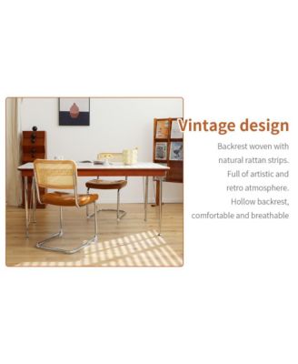  Modern Breuer Dining Chairs (Brown, Set of 2)