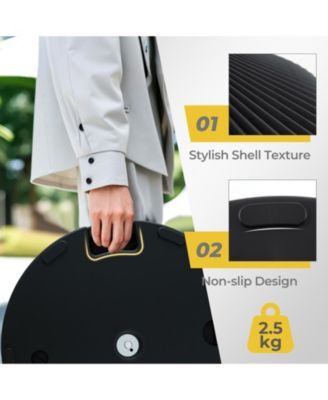 Water and Sand Filled Outdoor Umbrella Stand with Shell Texture and 3 Coupler Sizes