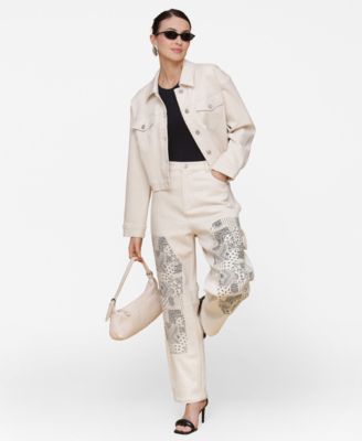 Women's Bandanna-Inset Carpenter Pants