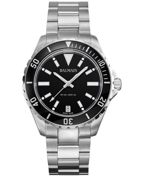 Мужские часы Balmain Swiss Ophrys Stainless Steel Bracelet Watch 43mm