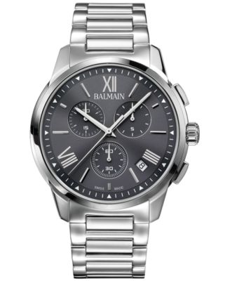 Balmain - Men's Swiss Chronograph Madrigal Stainless Steel Bracelet Watch 42mm