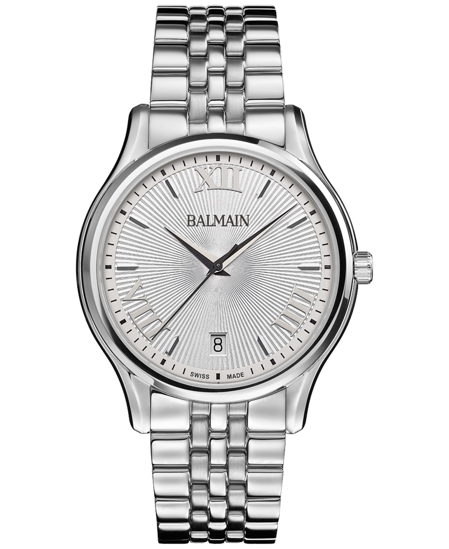 Мужские часы Balmain Swiss Beleganza Stainless Steel Bracelet Watch 40mm — фото 1