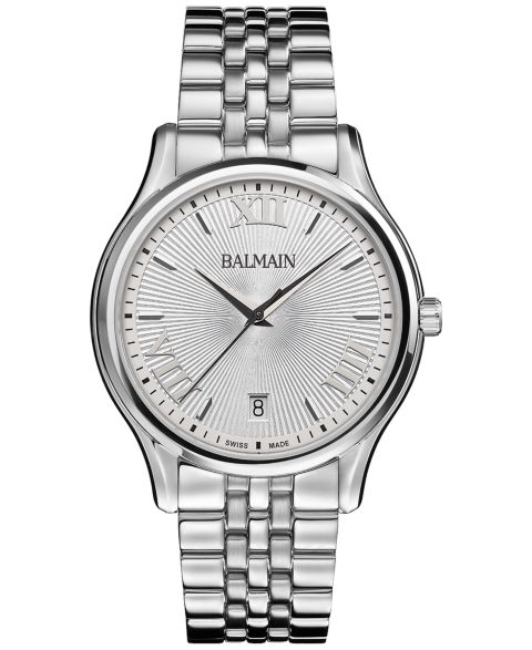 Мужские часы Balmain Swiss Beleganza Stainless Steel Bracelet Watch 40mm