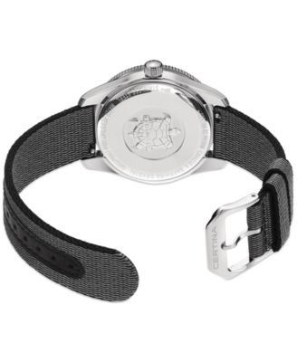 Women's Swiss DS Heritage Black Nylon Strap Watch 38mm