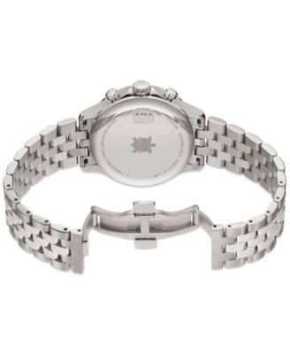 Men's Swiss Chronograph DS-8 Silver-Tone Titanium Bracelet Watch 41mm