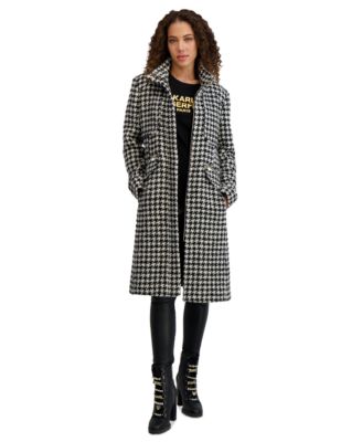 Women's Zip-Front Bouclé Coat, Created for Macy's