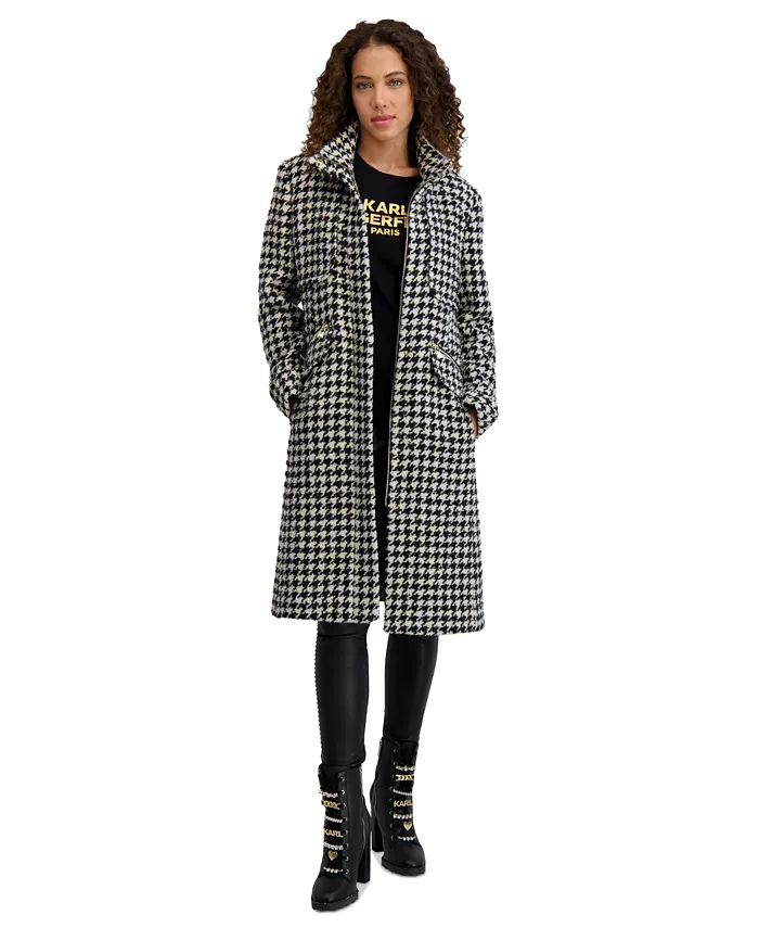 Women's Zip-Front Boucl&eacute; Coat - thumbnail 2