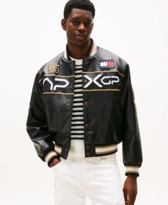 Tommy Hilfiger - Men's Racing Logo Varsity Jacket